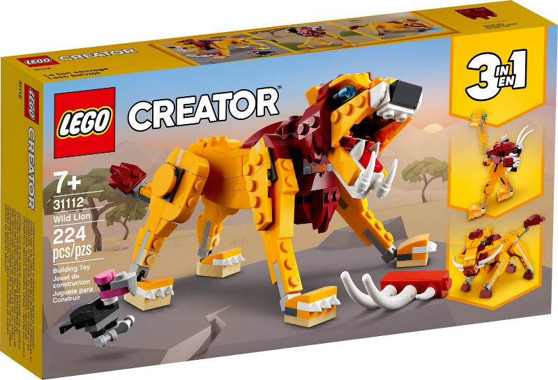 Lego CREATOR 31112 Divoký lev