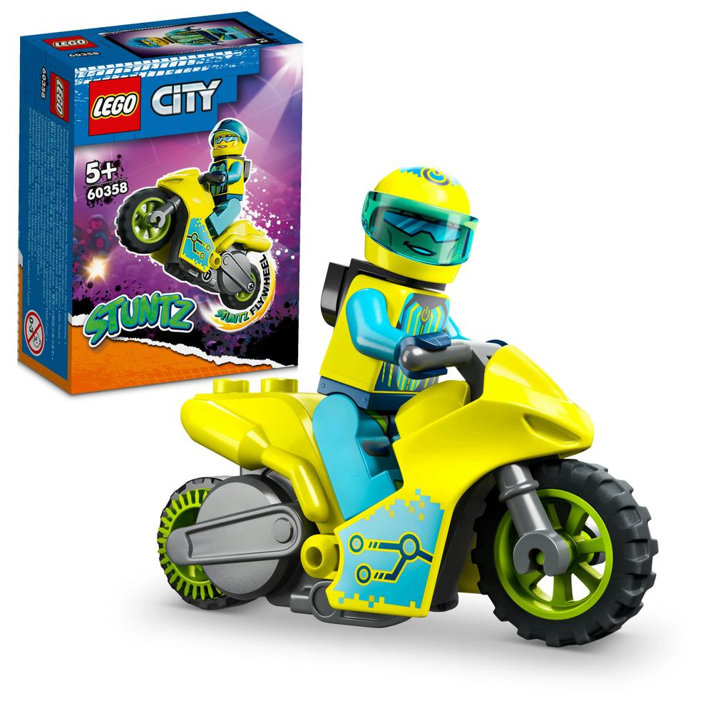LEGO® CITY 60358 Kaskadérská kybermotorka