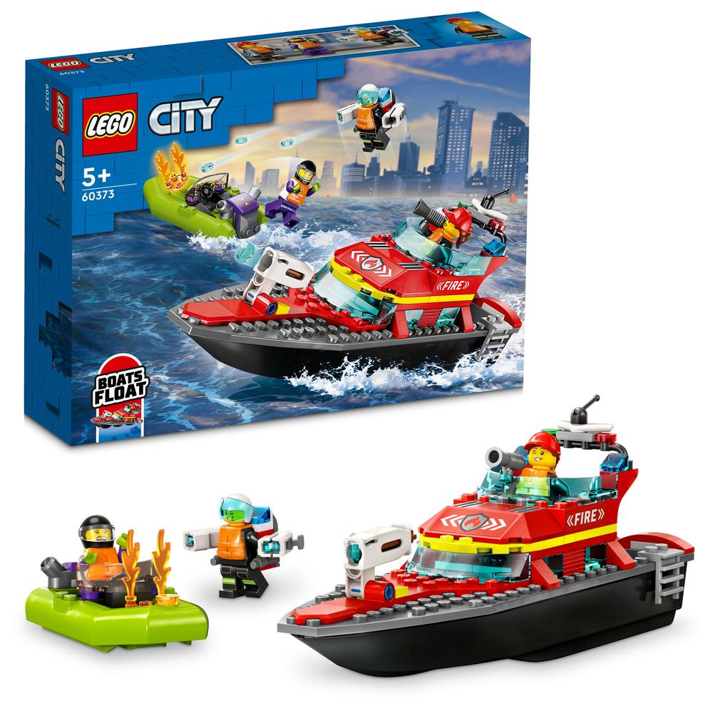 LEGO® CITY 60373 Hasičská záchranná loď a člun