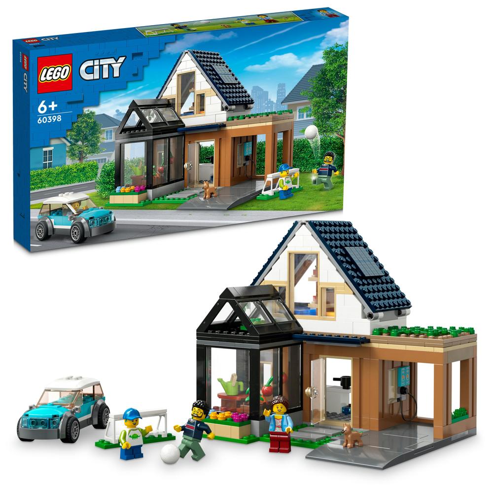 LEGO® CITY 60398 Rodinný dům a elektromobil