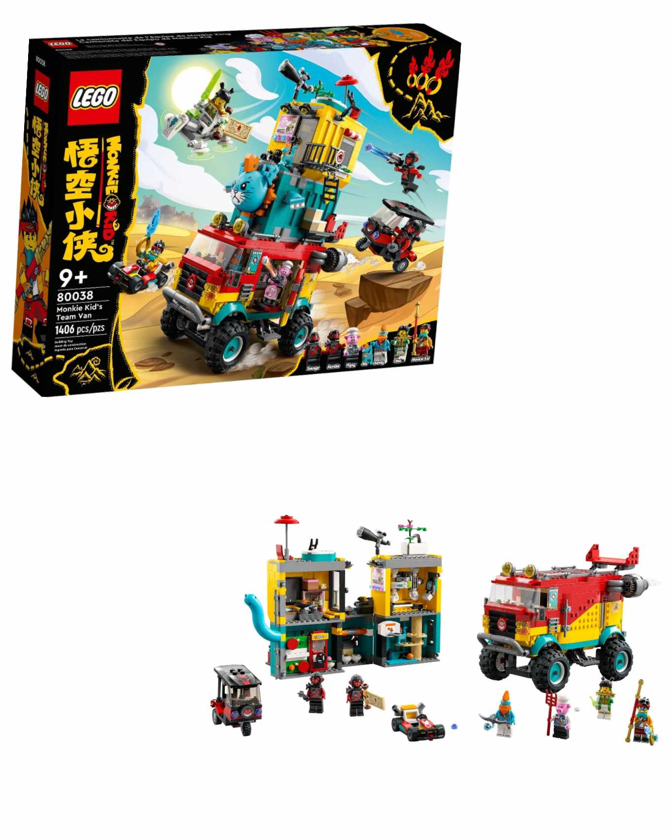 LEGO® Monkie Kid™ 80038 Dodávka týmu Monkie Kida