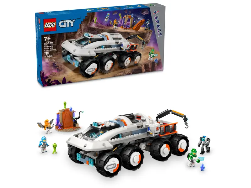 LEGO® CITY 60432 Velitelské vesmírné vozidlo a jeřábový nakladač