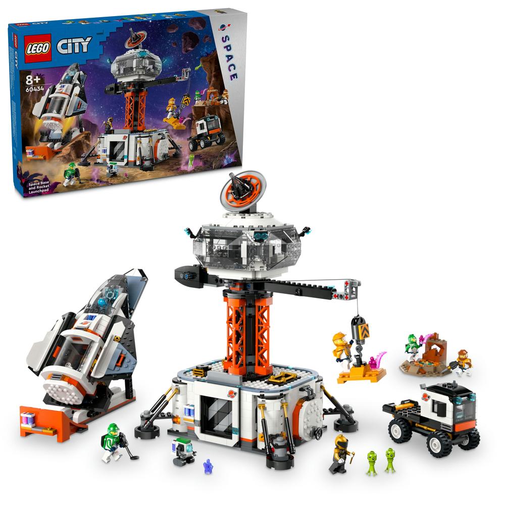 LEGO® CITY 60434 Vesmírná základna a startovací rampa pro raketu