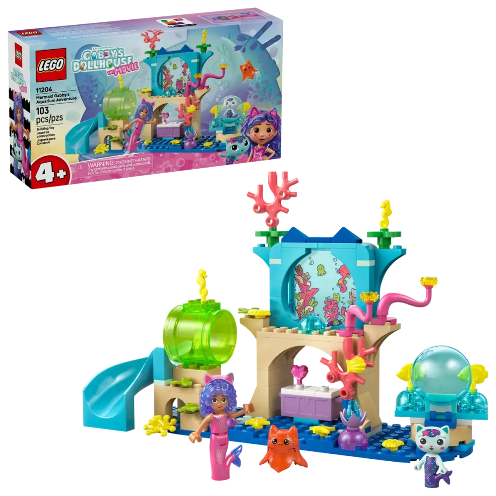 LEGO® Gabby’s Dollhouse 11204 Dobrodružství v akváriu mořské víly Gábi
