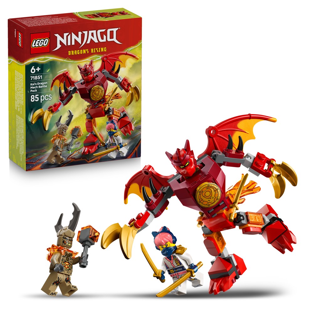 LEGO® NINJAGO® 71851 Kaiův bojový balíček s dračím oblekem