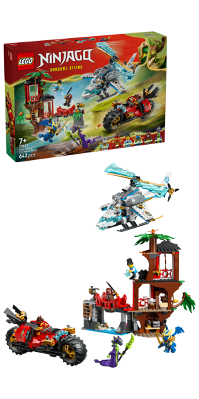 LEGO® NINJAGO® 71857 Souboj nindža vozidel a domek na stromě