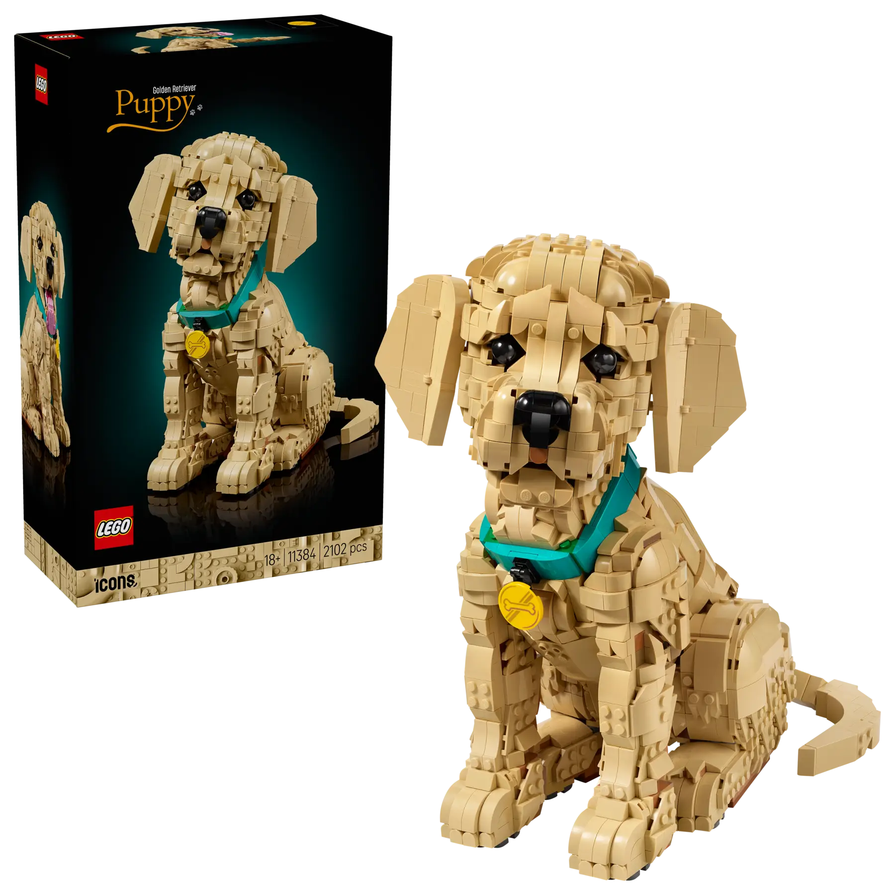 LEGO® Icons 11384 Štěně zlatého retrívra