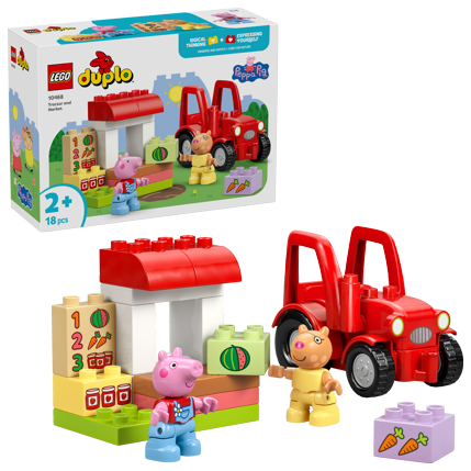 LEGO® DUPLO 10468 Prasátko Pepa Traktor a tržnice