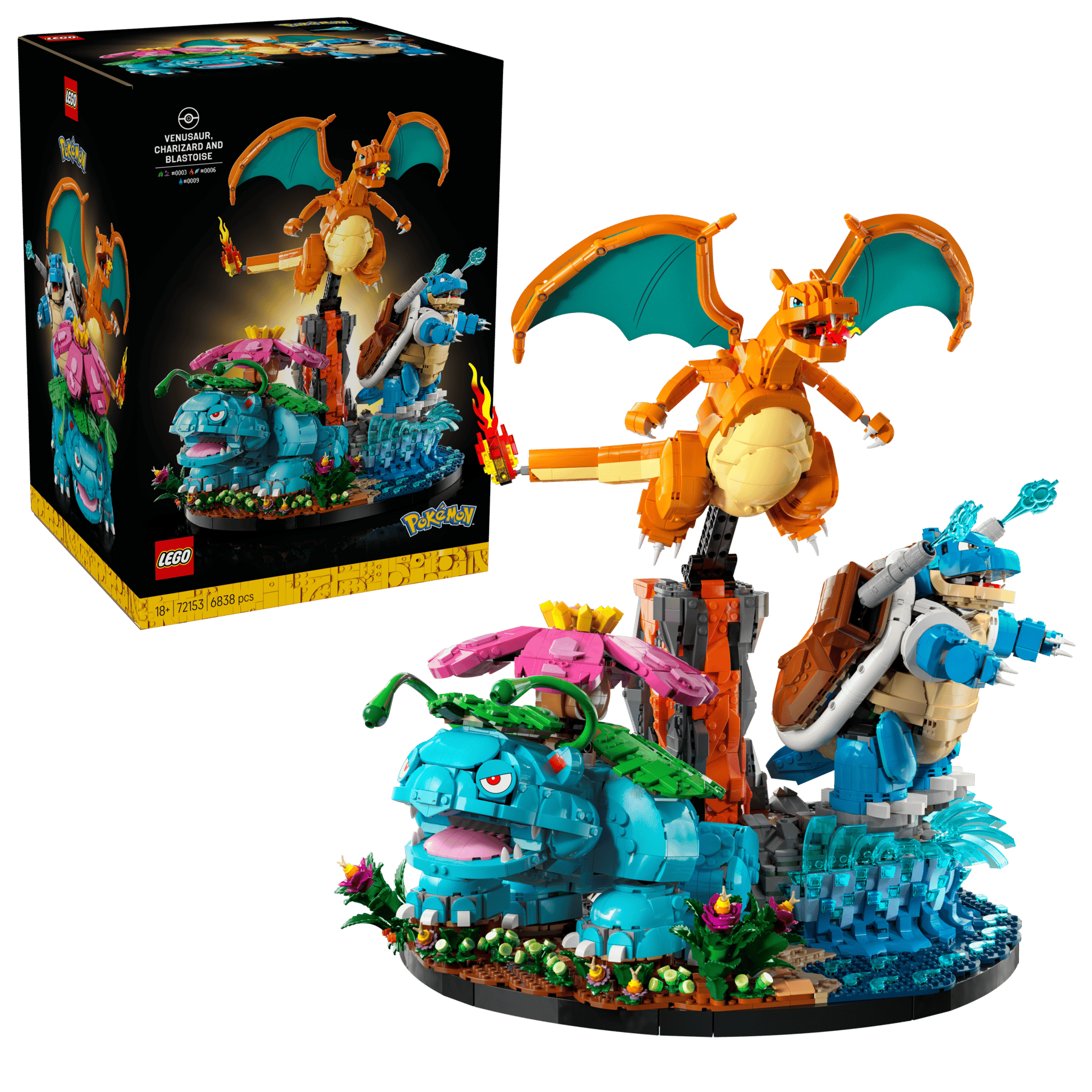 LEGO® Pokémon 72153 Venusaur, Charizard a Blastoise
