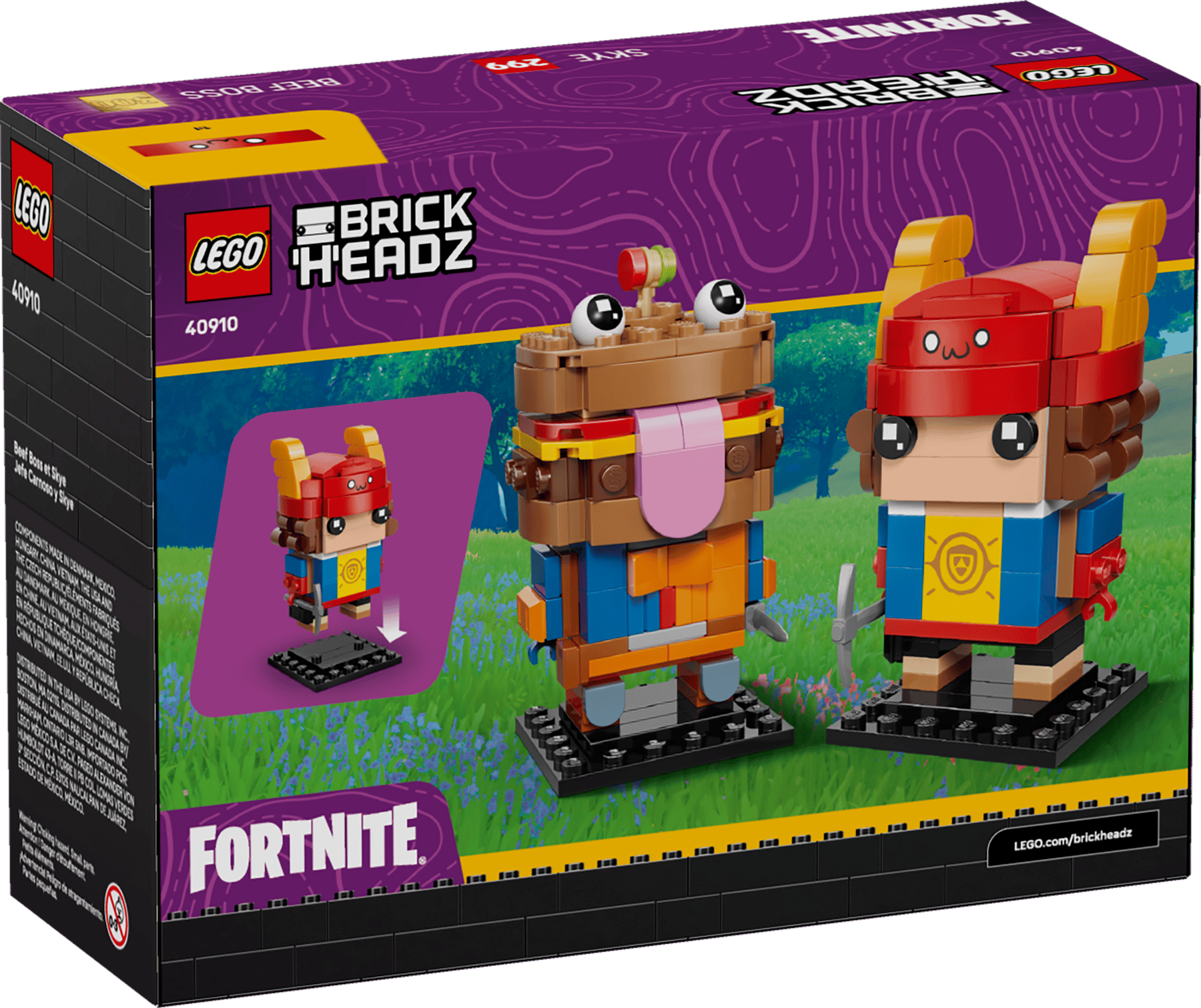 LEGO® Fortnite® BrickHeadz™ 40910 Figurky: Beef Boss a Skye