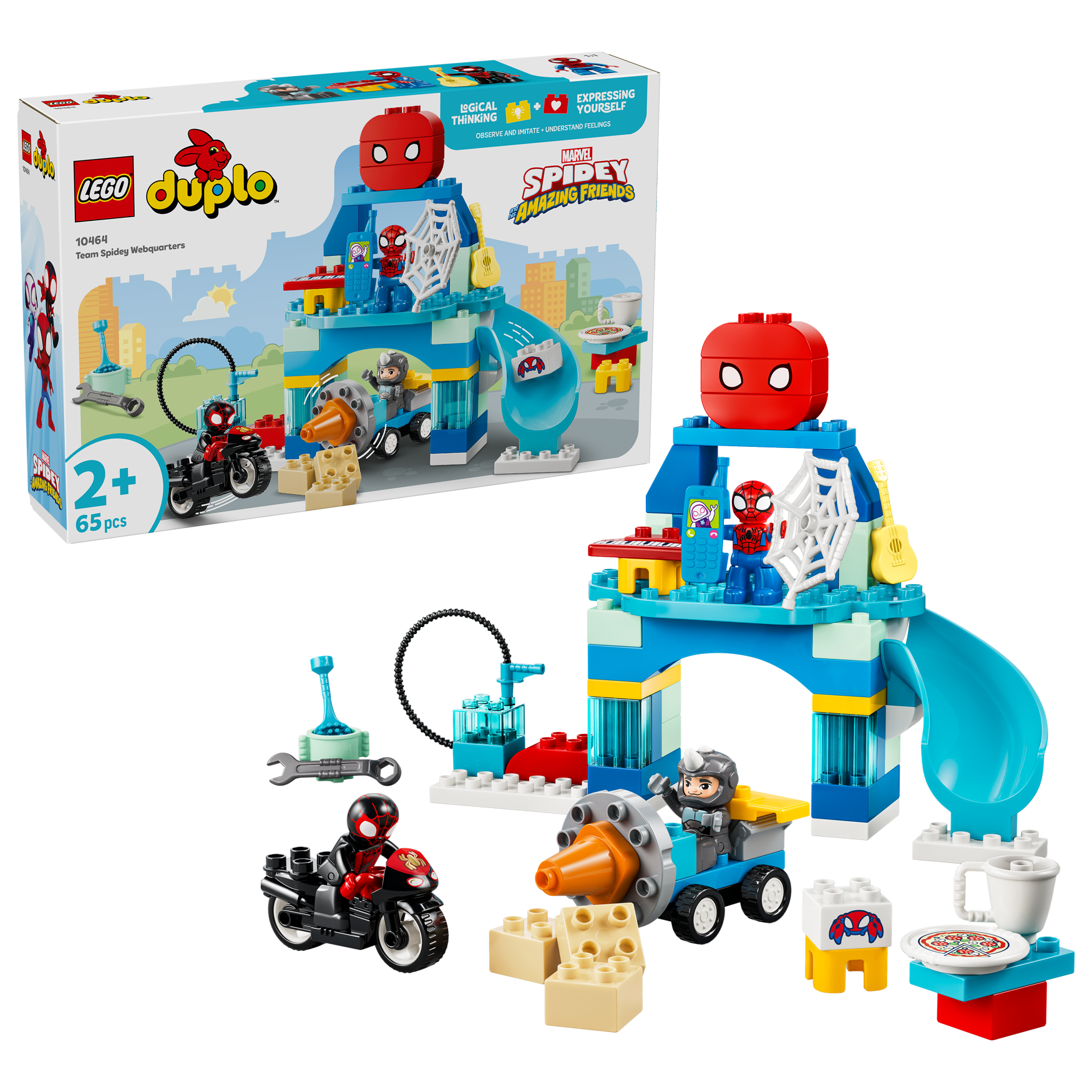 LEGO® Marvel 10464 Spideyho tým a pavoučí základna