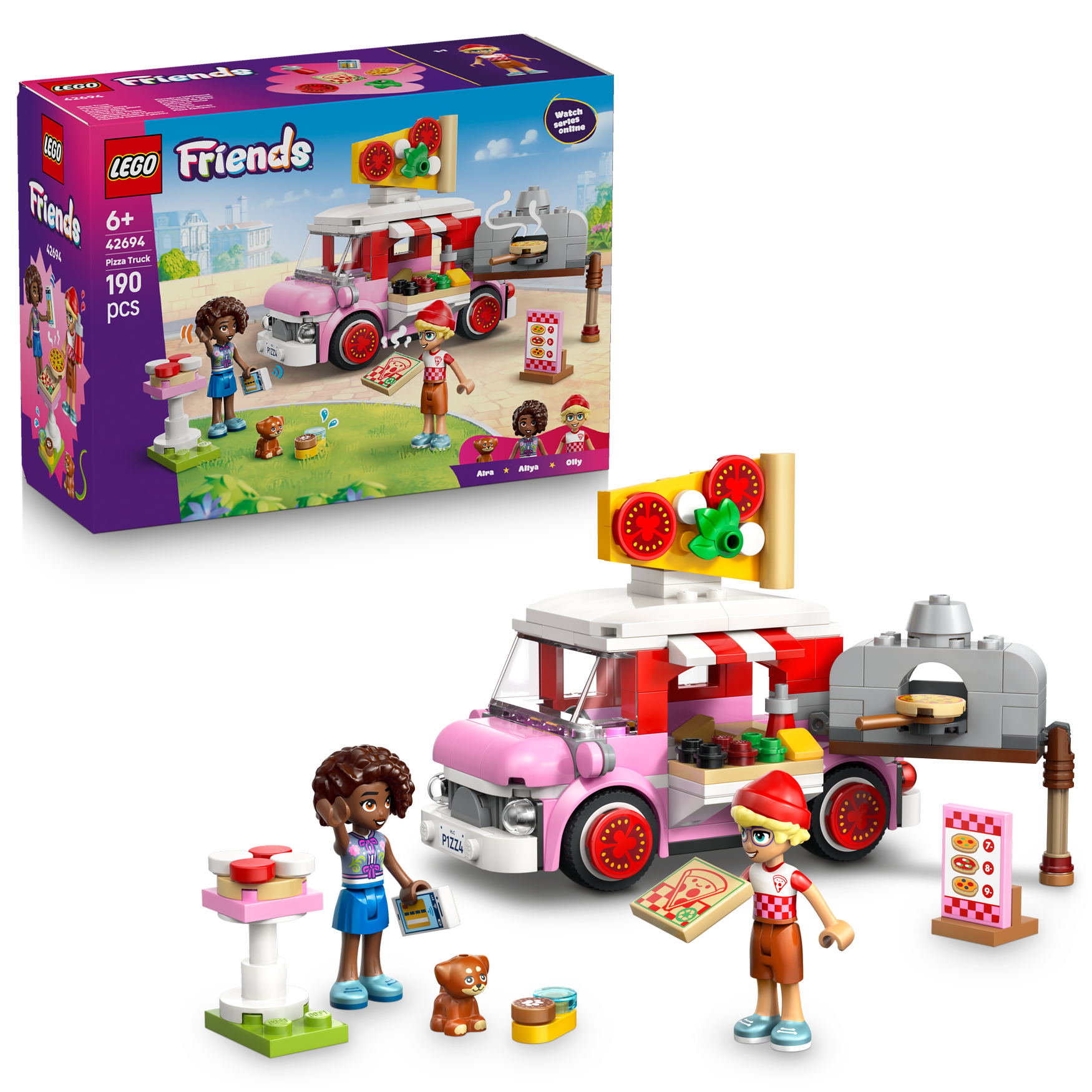 LEGO® Friends 42694 Pojízdný stánek s pizzou