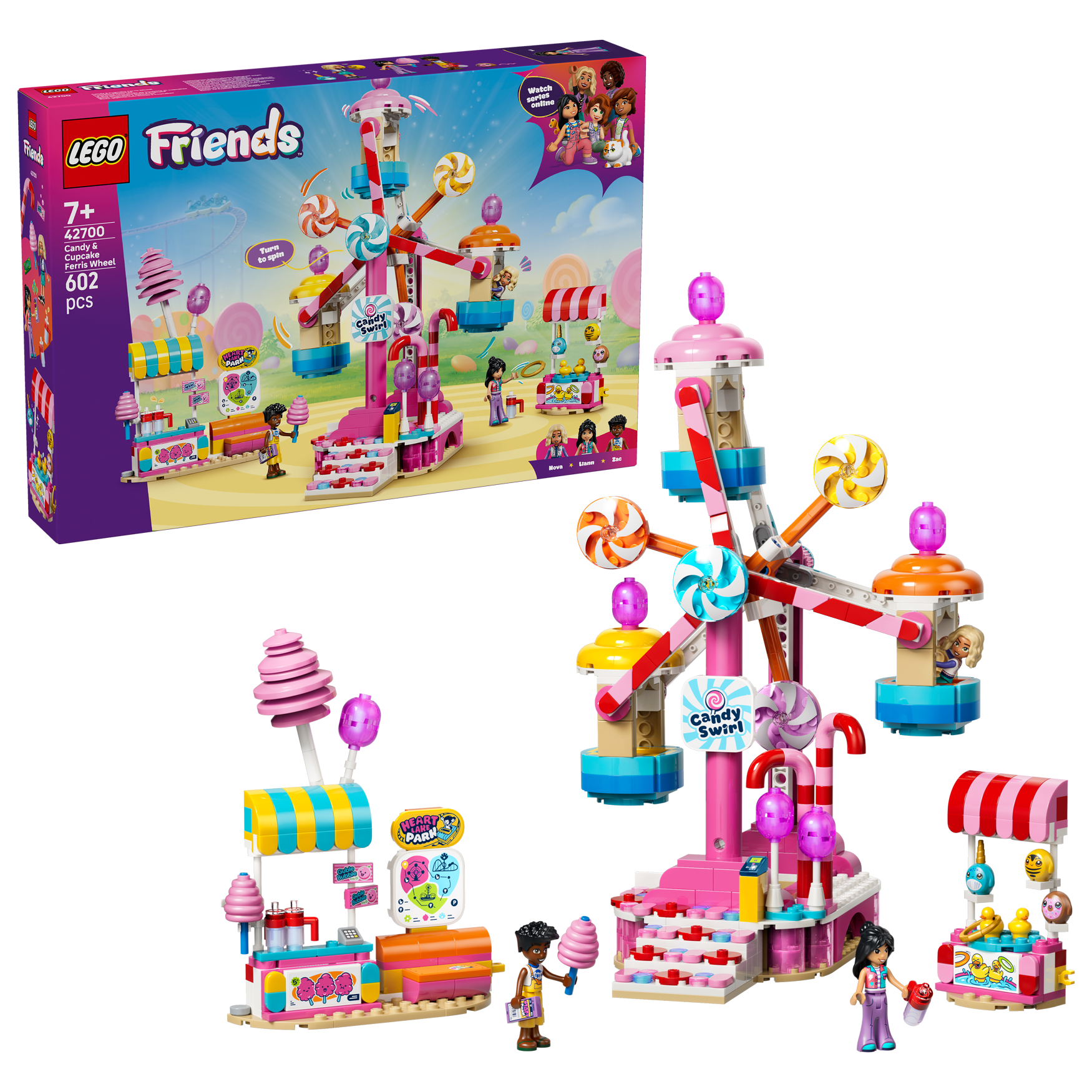 LEGO® Friends 42700 Kolotoč se sladkostmi a cupcaky