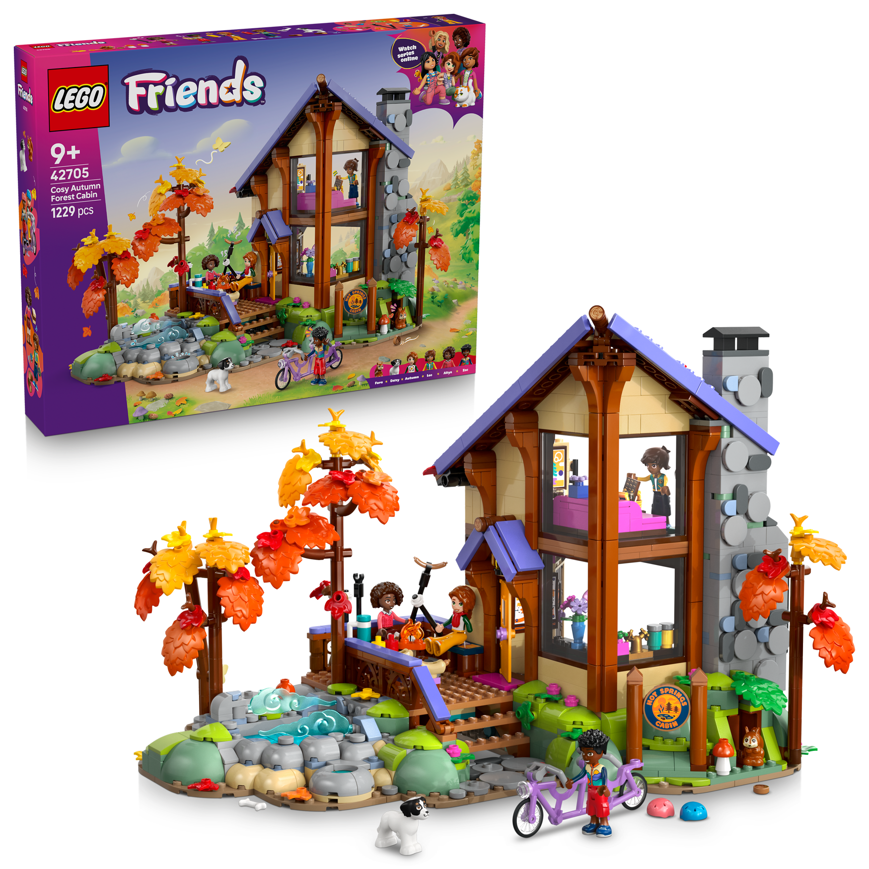 LEGO® Friends 42705 Útulná chata v podzimním lese