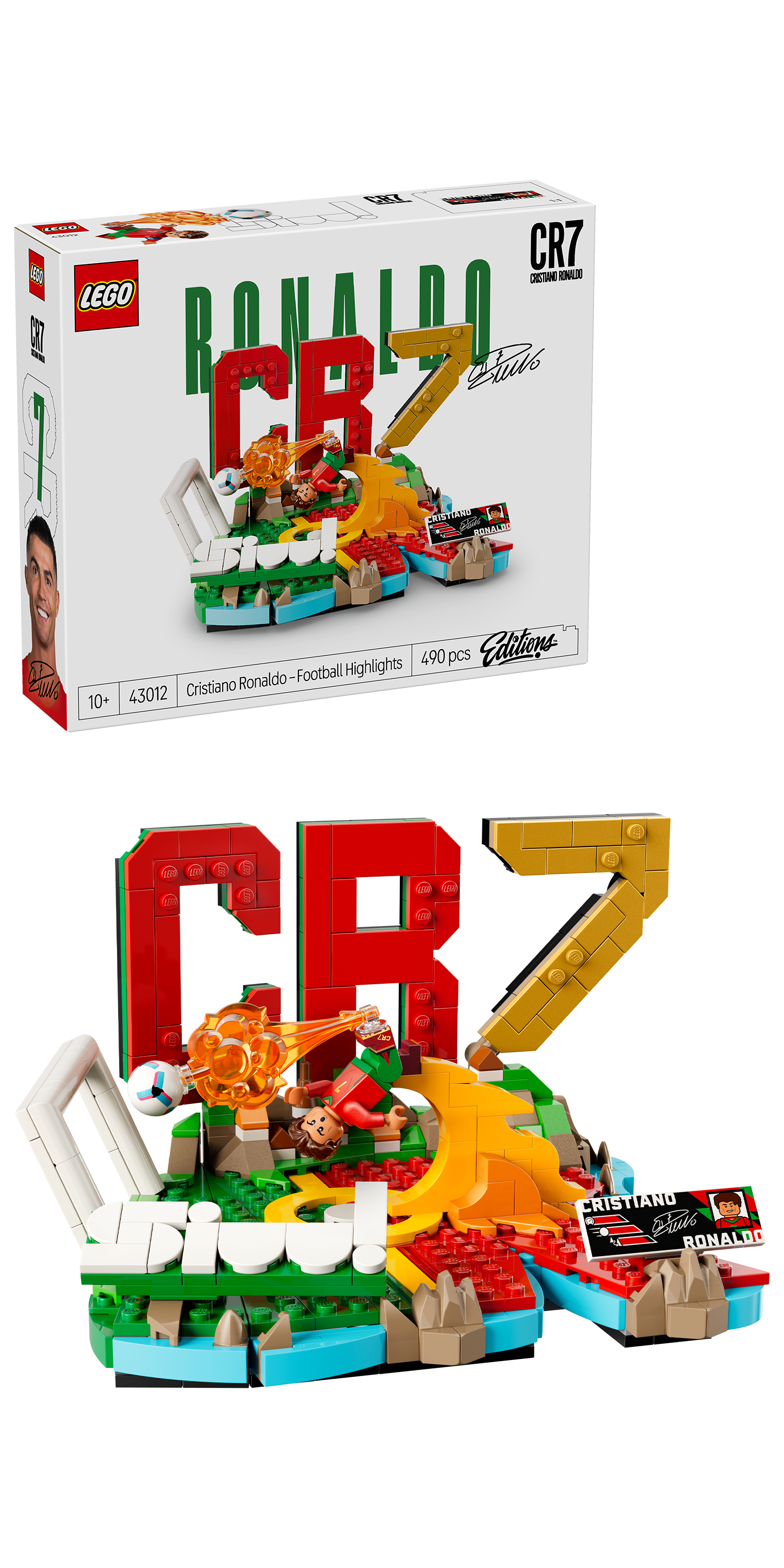 LEGO® Editions 43012 Cristiano Ronaldo – Hvězdné momenty fotbalu