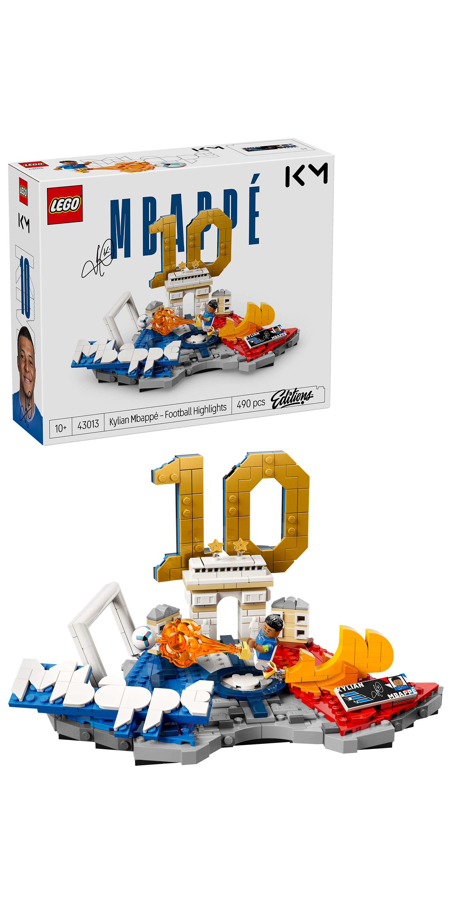LEGO® Editions 43013 Kylian Mbappé – Hvězdné momenty fotbalu