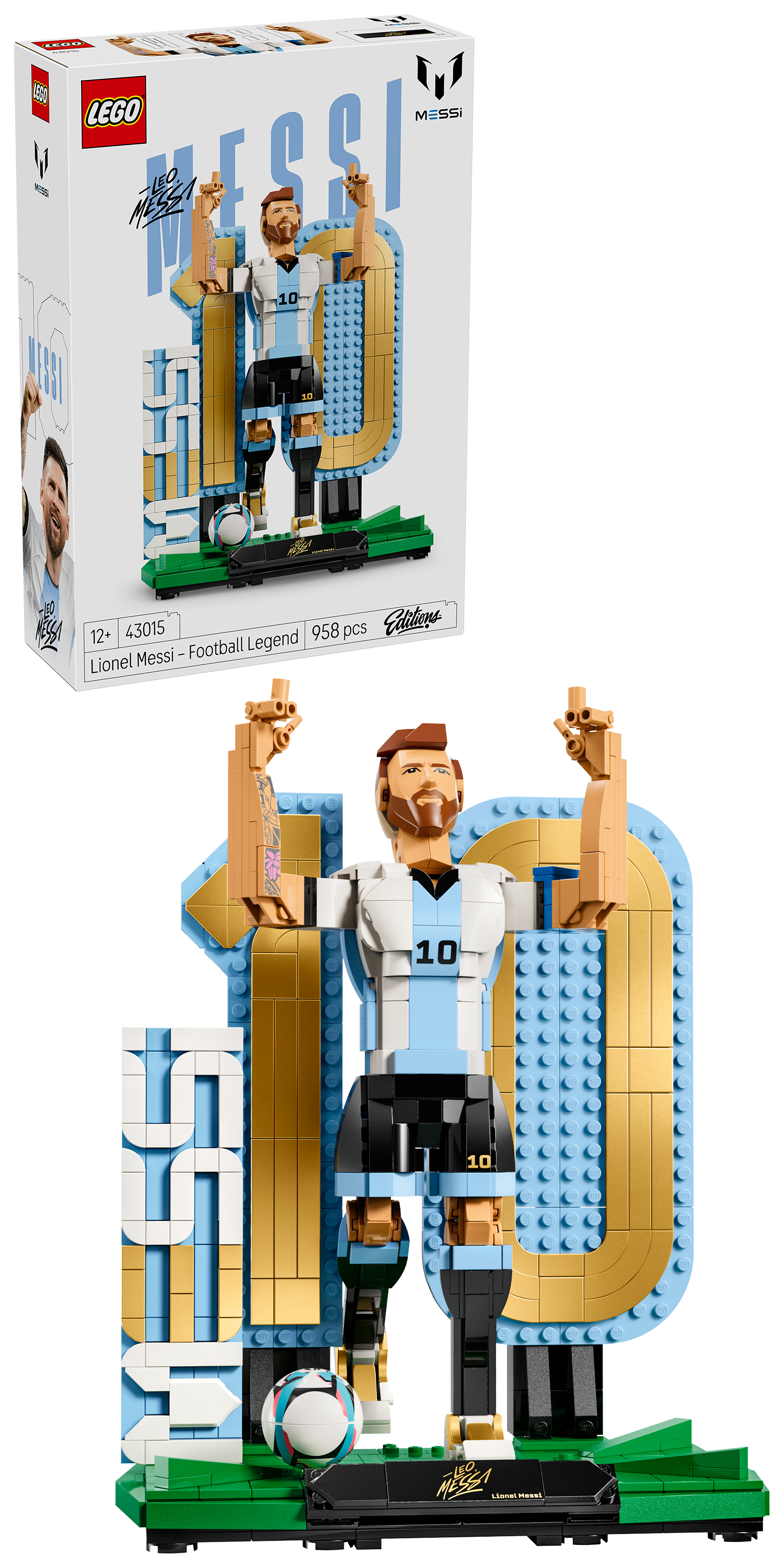 LEGO® Editions 43015 Lionel Messi – Fotbalová legenda