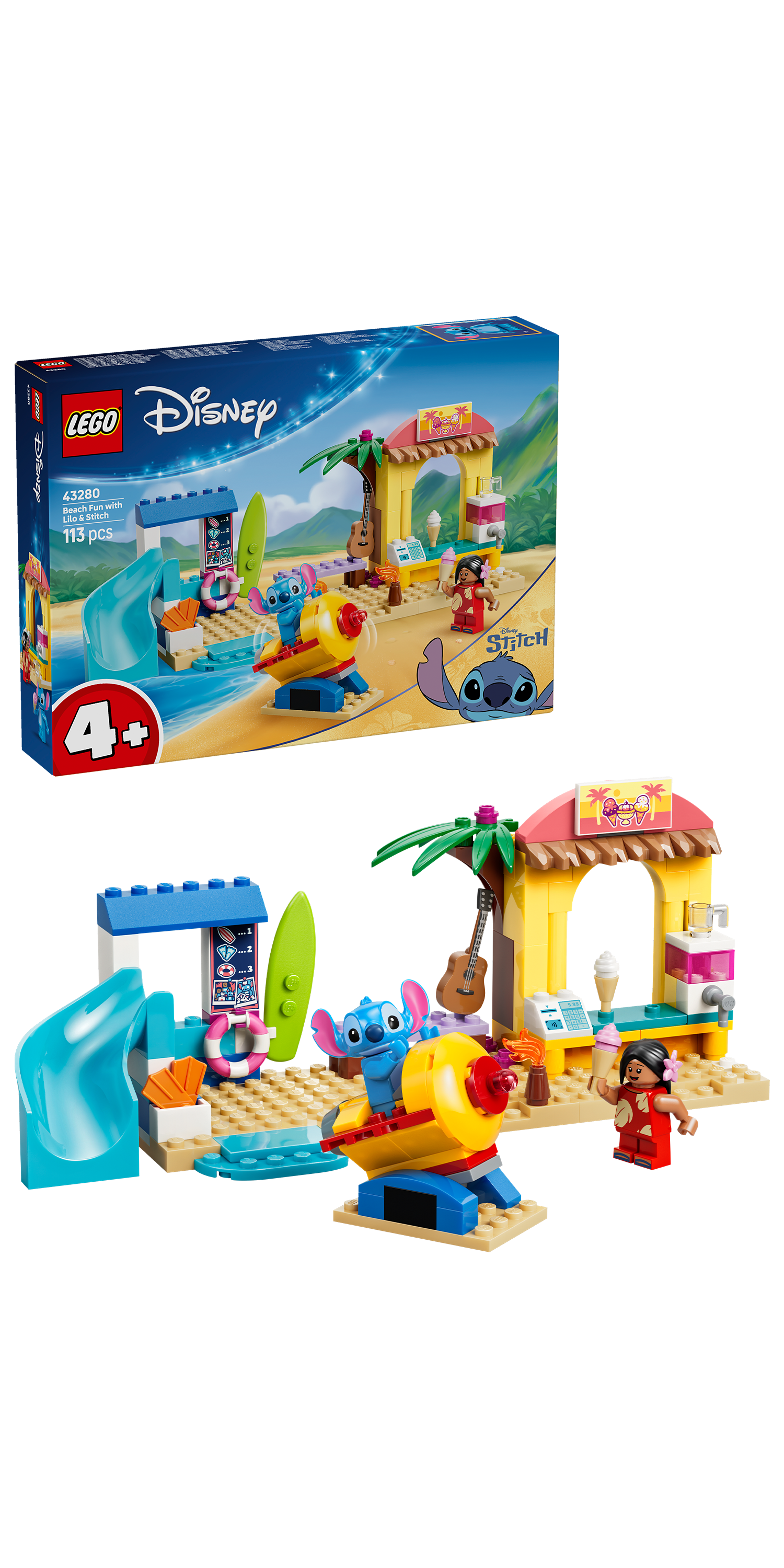 LEGO® Disney Classic 43280 Zábava na pláži s Lilo a Stitchem