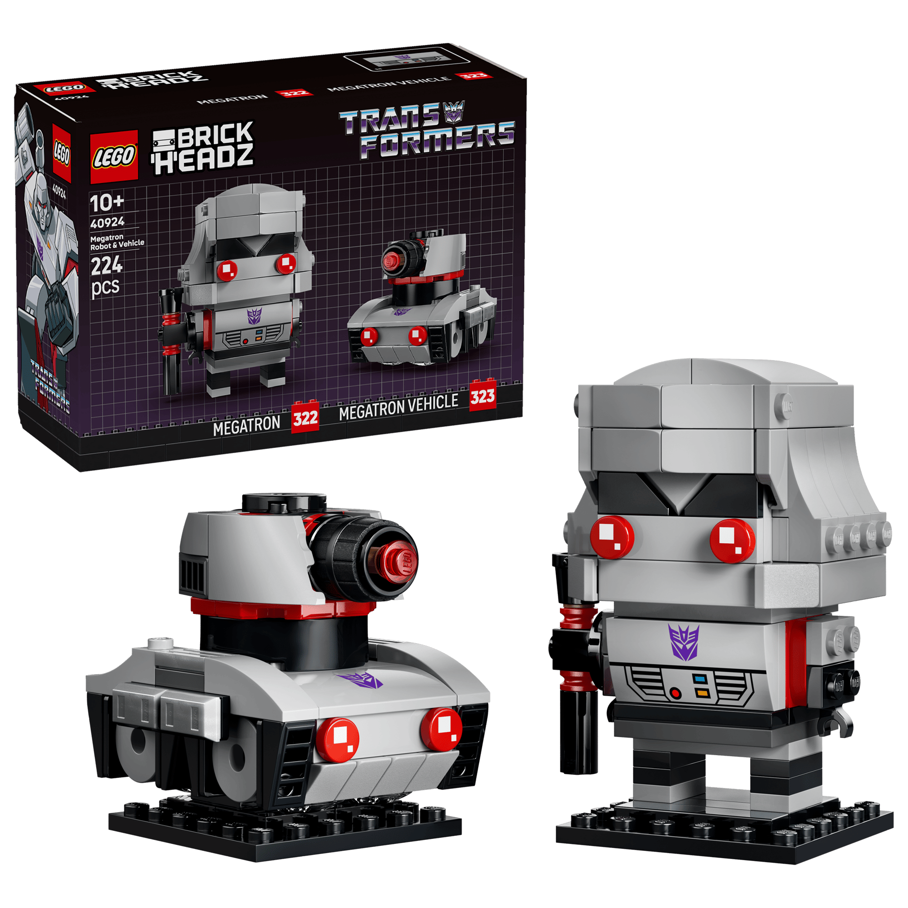 LEGO® BrickHeadz™ 40924 Robot Megatron a vozidlo
