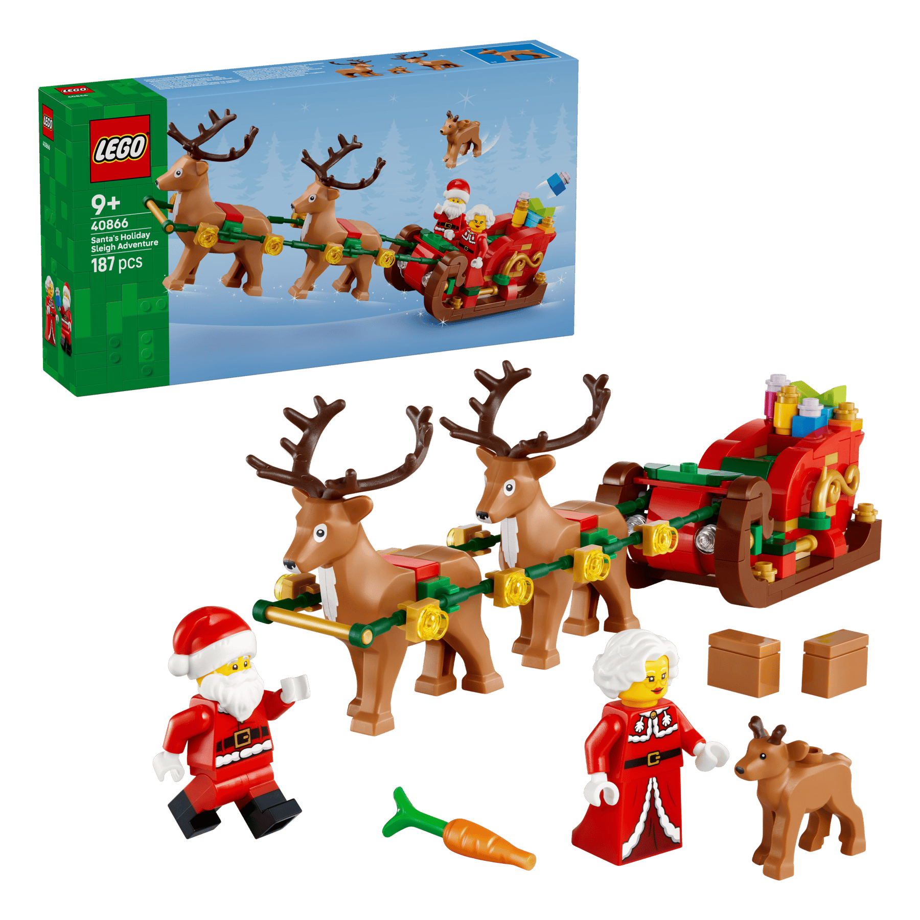 LEGO® 40866 Santa a sváteční dobrodružství na saních
