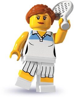 LEGO 8803 Minifigurky, série 3. - 10. Tenistka