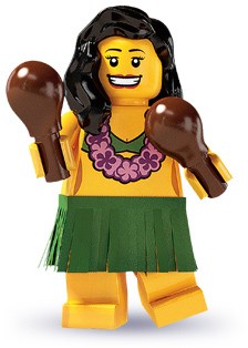 LEGO 8803 Minifigurky, série 3-14 Tahiťanka