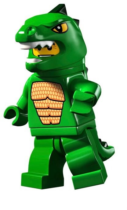 LEGO 8805 Minifigurky, série 5-6 Godzila převlek