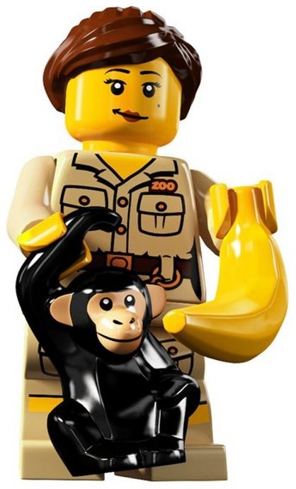 LEGO 8805 Minifigurky, série 5-7 Ošetřovatelka v zoo