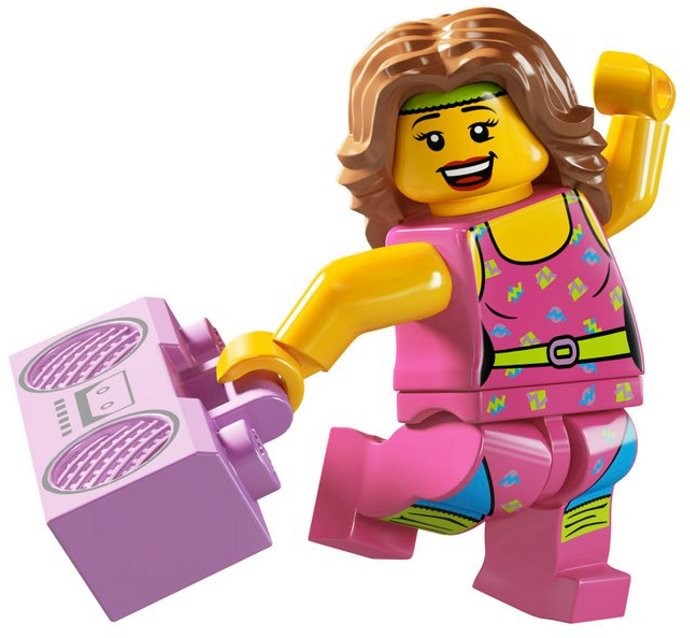 LEGO 8805 Minifigurky, série 5-10 Cvičitelka fitnes