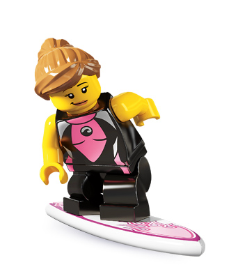 LEGO 8804 Minifigurky, série 4 - Surfařka