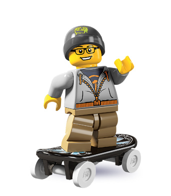 LEGO 8804 Minifigurky, série 4 - Skejťák