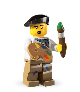 LEGO 8804 Minifigurky, série 4 - Malíř