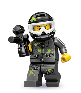 LEGO 71001 Minifigurky 10 série - 9. Hráč Paintballu