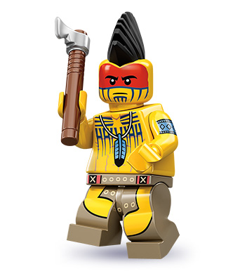 LEGO 71001 Minifigurky 10 série - 5. indiánský válečník se sekerou