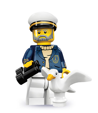 LEGO 71001 Minifigurky 10 série - 10. Námořní kapitán