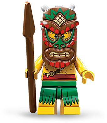 LEGO 71002 Minifigurka 11 série - 5. Válečník TIKI
