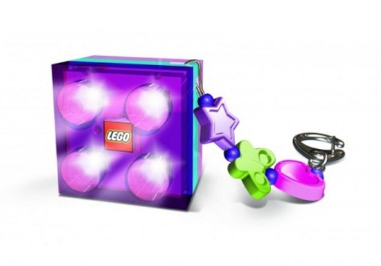 Lego LED klíčenka Friends kostička růžová