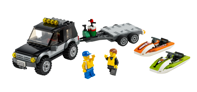 LEGO 60058 CITY SUV s vodním skútrem