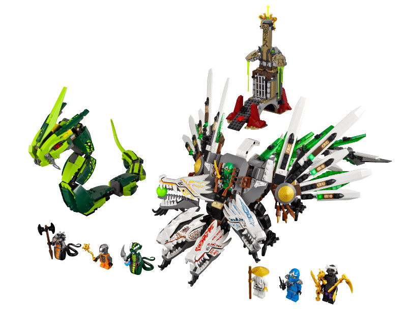 LEGO Ninjago 9450 Impozantní dračí bitva-poškozený .karton