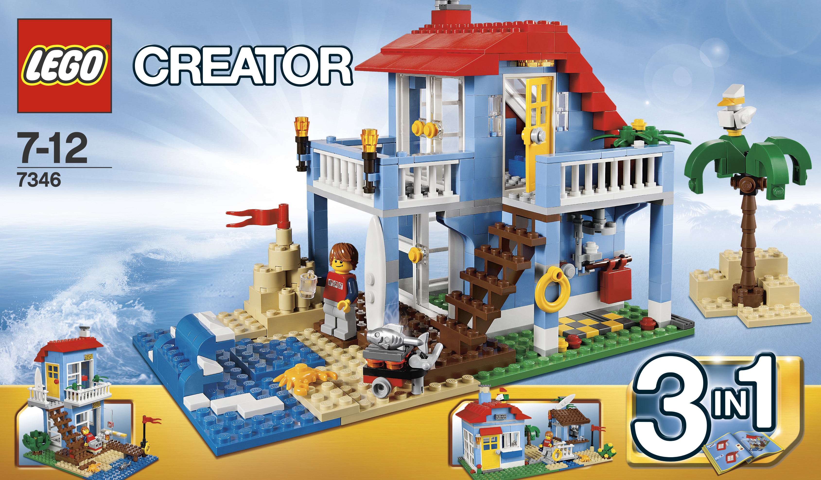 LEGO 7346 Creator - Plážový domek 3 v 1
