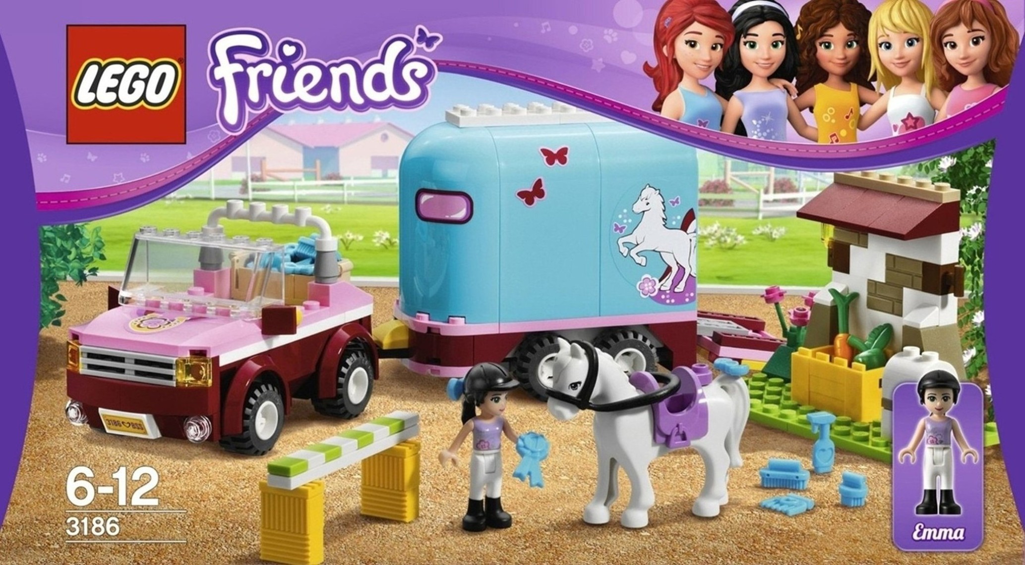 LEGO 3186 FRIENDS Emmin přívěs pro koně