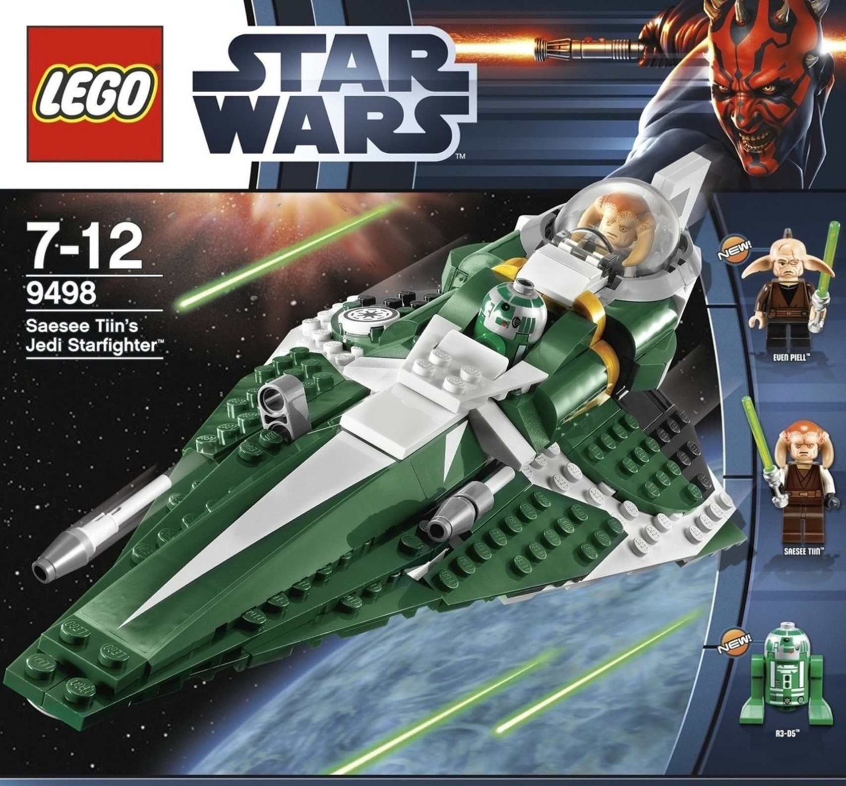 LEGO 9498 STAR WARS Hvězdná stíhačka Jediho Saesee Tiina 