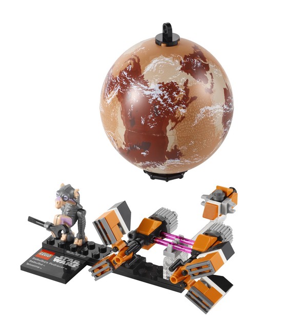 LEGO 9675 STAR WARS Závodní letoun Sebulby na planetě Tatooine