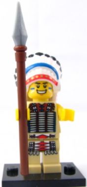 LEGO 8803 Minifigurky, série 3-3 Náčelník Indiánů