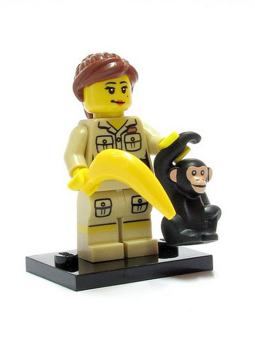 LEGO 8805 Minifigurky, série 5-7 Ošetřovatelka v zoo