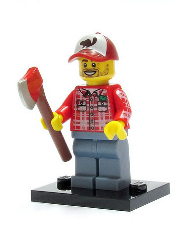 LEGO 8805 Minifigurky, série 5-8 - Dřevorubec