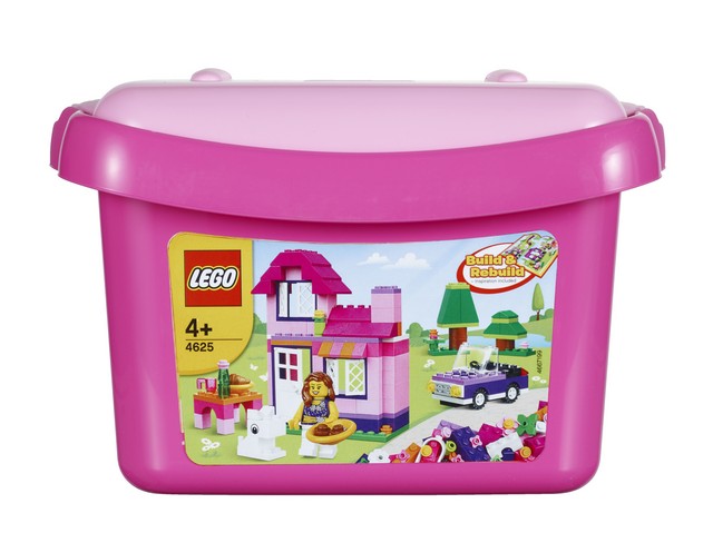 LEGO 4625 Růžový box s kostkami, 224 ks