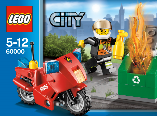 LEGO 60000 CITY - Hasičská motorka
