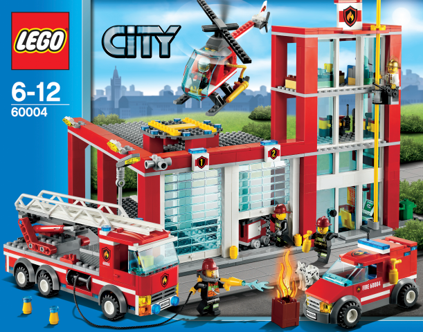 LEGO 60004 CITY - Hasičská stanice