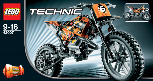 LEGO 42007 TECHNIC - Motokrosová motorka